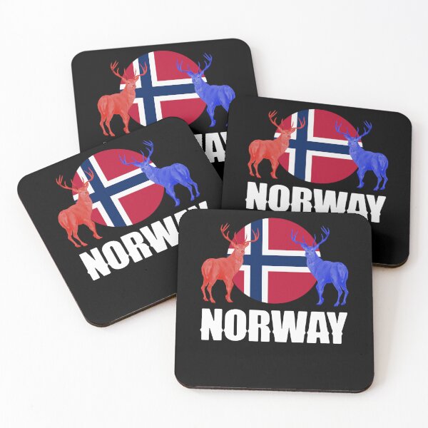 Item preview, Norway Norwegian Norway Flag Stags Silhouettes designed and sold by ShopTheStyle.