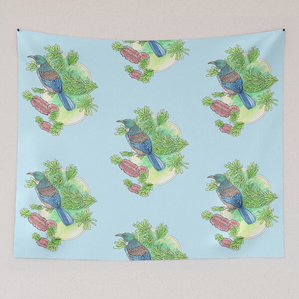 Item preview, Tui Bird - Blue designed and sold by YuNikDraw.