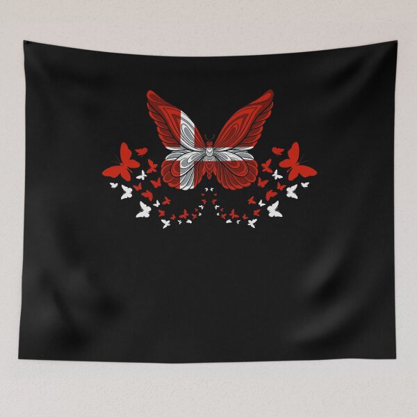 Item preview, Denmark Danish Denmark Flag Butterflies designed and sold by ShopTheStyle.