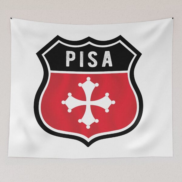 Item preview, Pisa Italy Shield Flag designed and sold by RahallusNtx.