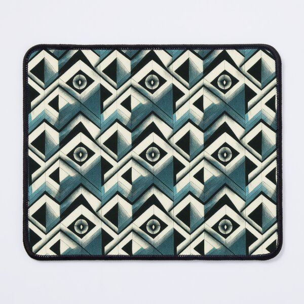Item preview, Abstract Cubistic Teal Pattern designed and sold by GrimCutie.
