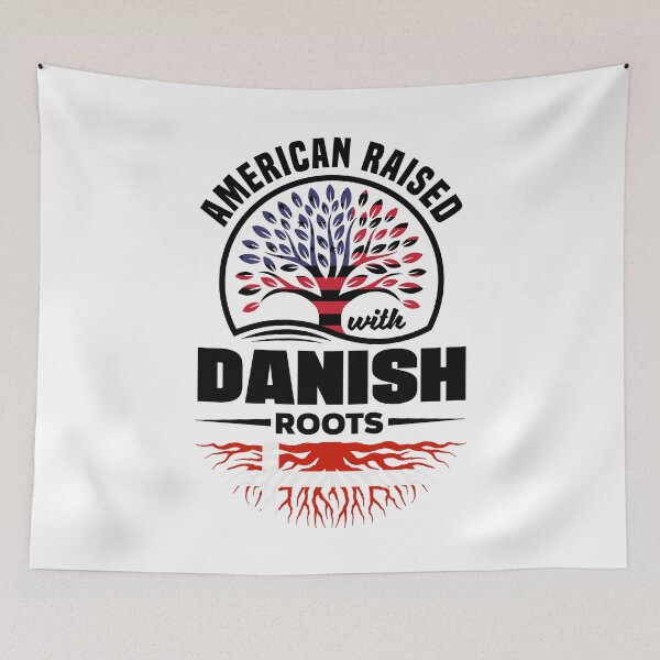 Item preview, American Raised With danish Roots Denmark Danish Flag designed and sold by ShopTheStyle.