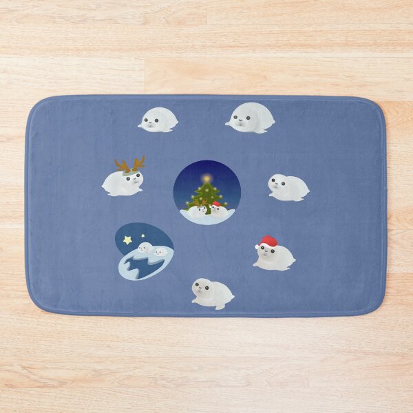 Item preview, christmas seals cute seal designed and sold by MiraNomegusta.