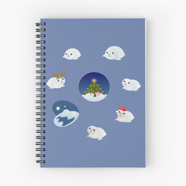 Item preview, christmas seals cute seal designed and sold by MiraNomegusta.