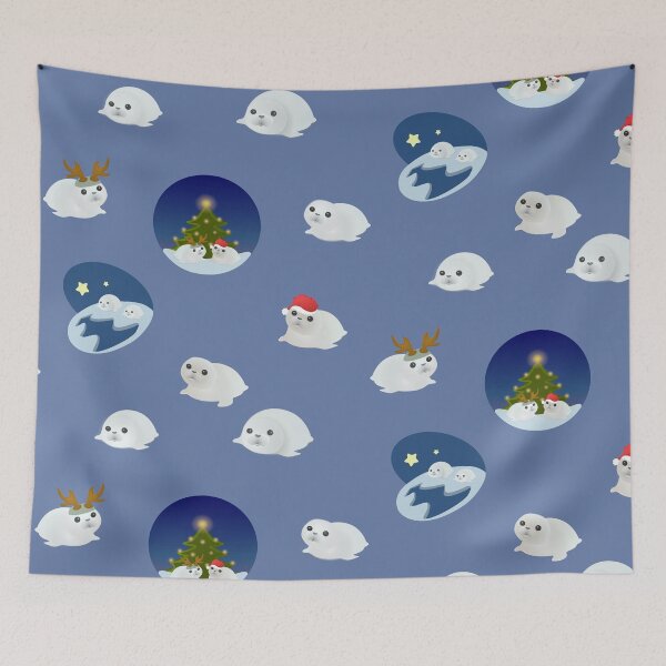 Item preview, christmas seals cute seal designed and sold by MiraNomegusta.