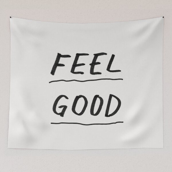 Item preview, Feel Good Inspirational Typography Print in Black and White designed and sold by MotivatedType.