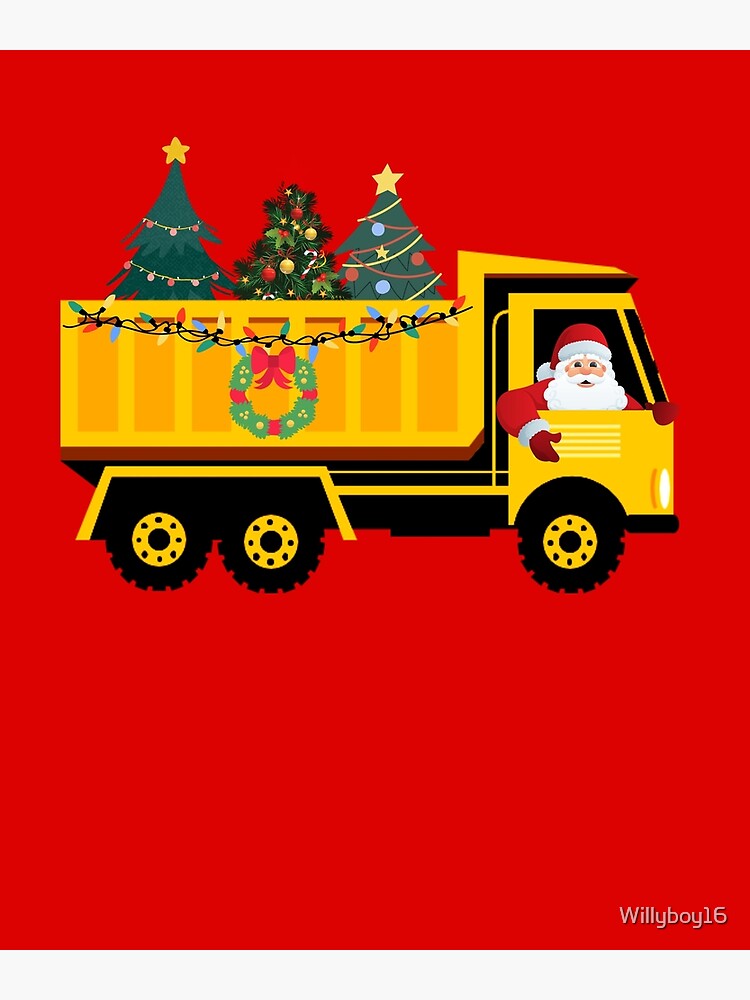 Ornement de Noël personnalisé de camion à benne basculante Ouvrier
