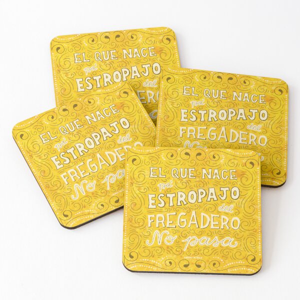Item preview, El que nace pa' estropajo, del fregadero no pasa - Dominican Wisdom designed and sold by Gabba Delgado.