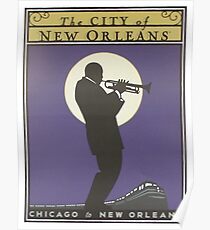 Weinleseplakat - Stadt von New Orleans Poster
