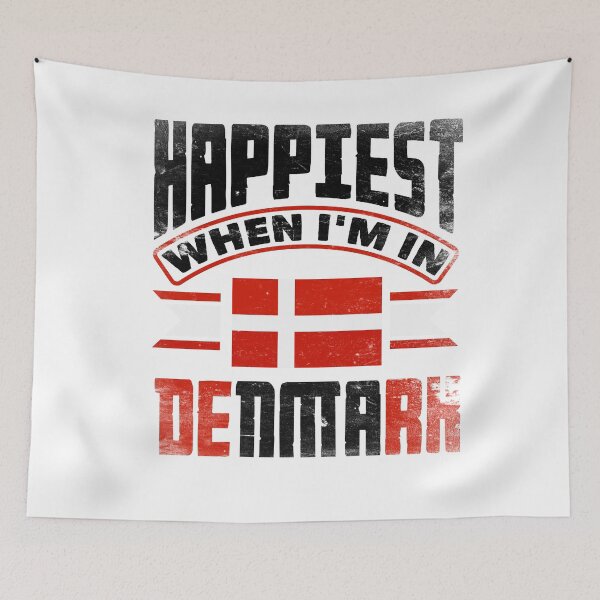 Item preview, Denmark Danish Denmark Flag Happiest When Im In Denmark designed and sold by ShopTheStyle.