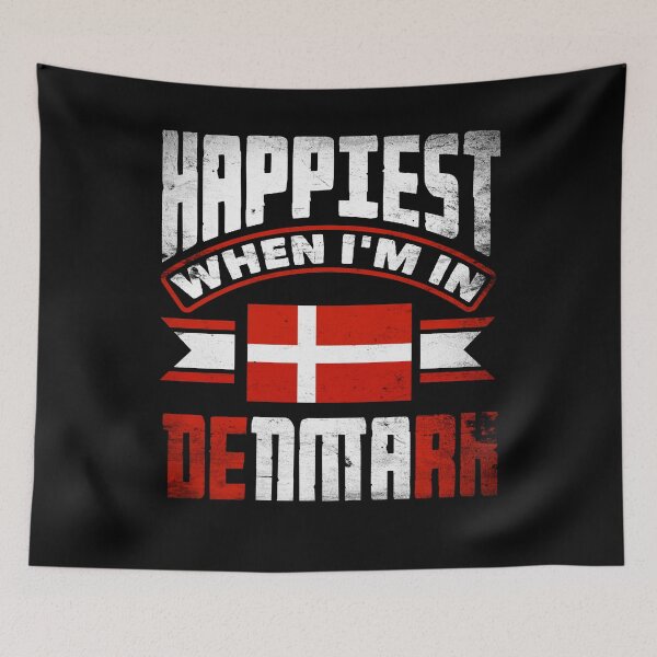 Item preview, Denmark Danish Denmark Flag Happiest When Im In Denmark designed and sold by ShopTheStyle.