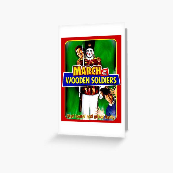 LAUREL and HARDY : March of the Wooden Soldiers Print Greeting Card
