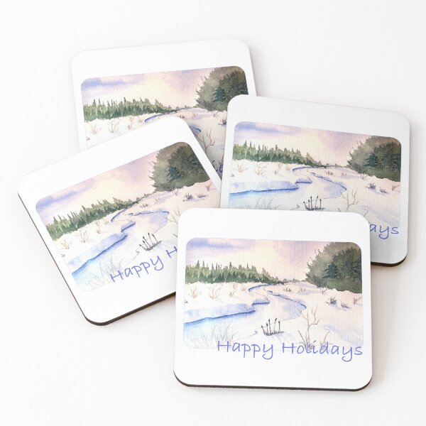 Item preview, Happy Holidays Snow Scene designed and sold by MMc Buck.