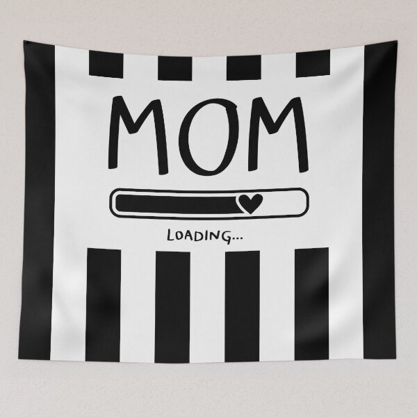 Item preview, Black and white vertical striped top, Mom Loading designed and sold by MokonoKokoro.