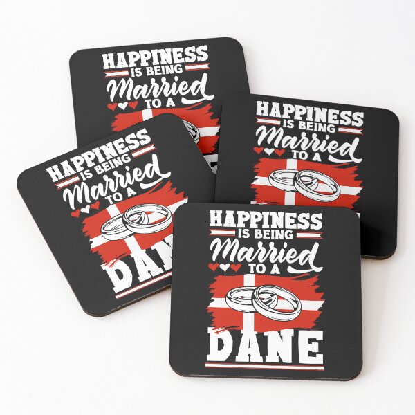 Item preview, Happiness Is Being Married To A Dane Denmark Danish Flag designed and sold by ShopTheStyle.