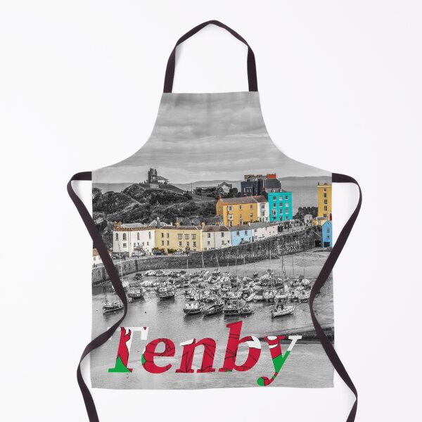 Item preview, Tenby Town Houses With Text designed and sold by Paul Thompson Photography.