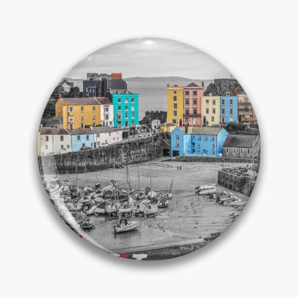 Item preview, Tenby Town Houses With Text designed and sold by Paul Thompson Photography.