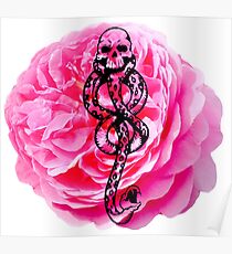 Carnations & Dark Marks Poster