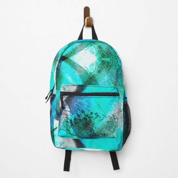 Item preview, Symmetric Abstract White Teal Black Bold Crossed Lines designed and sold by AbstruseArtisan.