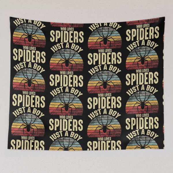 Item preview, Just A Boy Who Loves Spiders Retro Pet designed and sold by JRRTs.