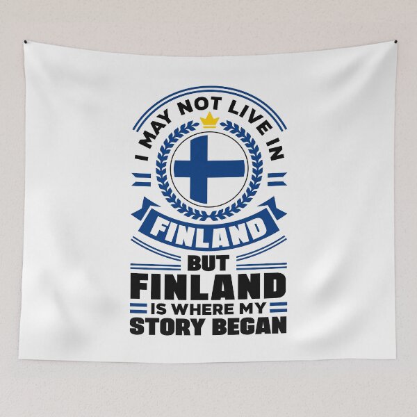 Item preview, Finland Finnish Finland Flag Quote designed and sold by ShopTheStyle.