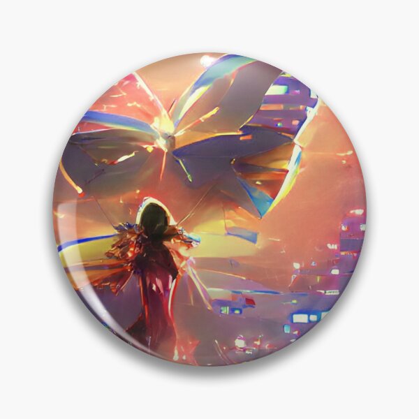 Item preview, butterfly in the city / art / painting - abstract  designed and sold by Laurania.