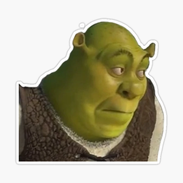 Shrek meme sticker Art Board Print for Sale by kha02