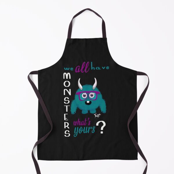 Item preview, We all have monsters what is yours Cute monster with glasses designed and sold by byMariZen.