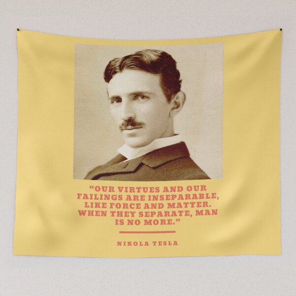 Item preview, Nikola Tesla Quote designed and sold by Pawn Shop JB.