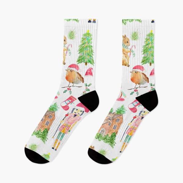 Item preview, Christmas symbols collection  watercolor hand painted  designed and sold by ColorandColor.