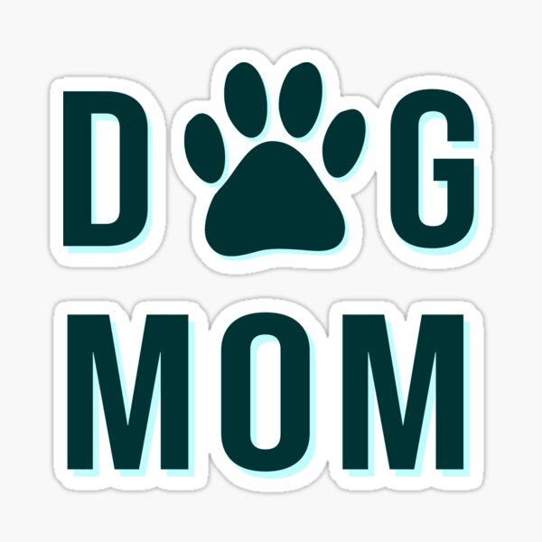 Dog Mom Isolated Sticker