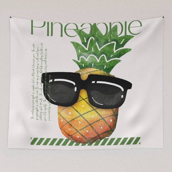 Item preview, Green Funny Orange Anatomy of a Pineapple  designed and sold by TheCreativeFab.
