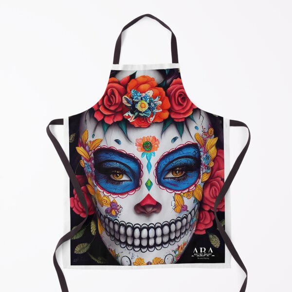 Item preview, Colorful Day of the Dead Mask Oil Painting - Add Vibrancy and Tradition to Your Home designed and sold by ABArtByAlexST.