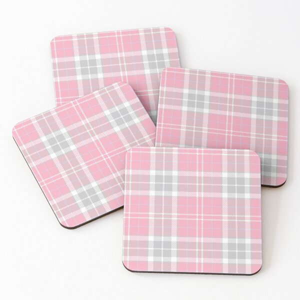 Item preview, Pink & Gray Vintage Checkered Plaid designed and sold by newburyboutique.