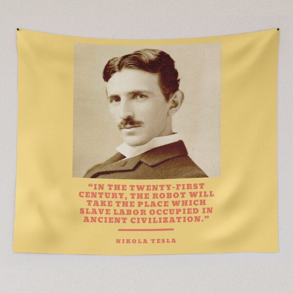 Item preview, Nikola Tesla Quote designed and sold by Pawn Shop JB.