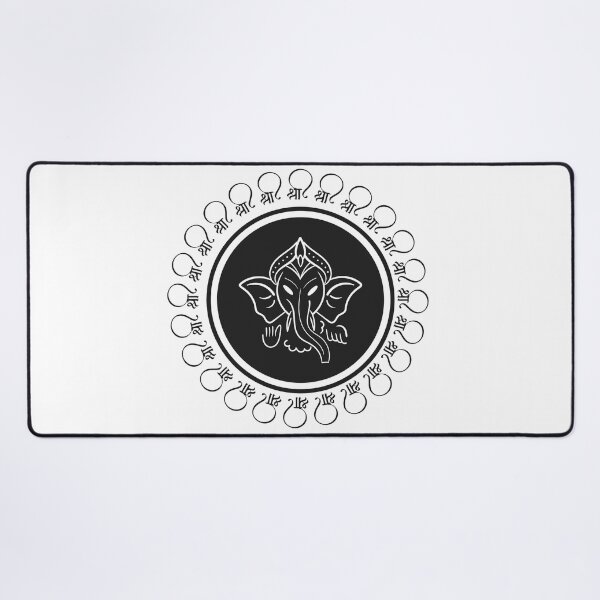 Item preview, Hindu God 'Ganesh' Illustration with Letter 'Shree' designed and sold by deepakrode7.