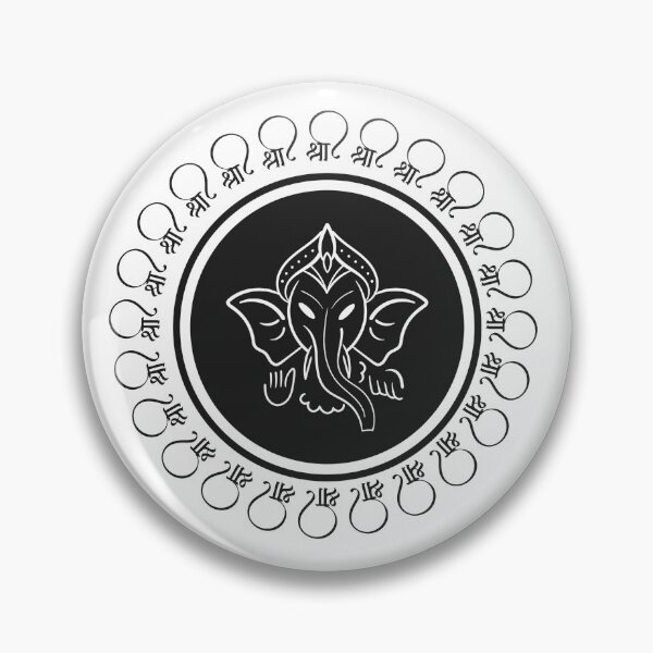 Item preview, Hindu God 'Ganesh' Illustration with Letter 'Shree'  designed and sold by deepakrode7.