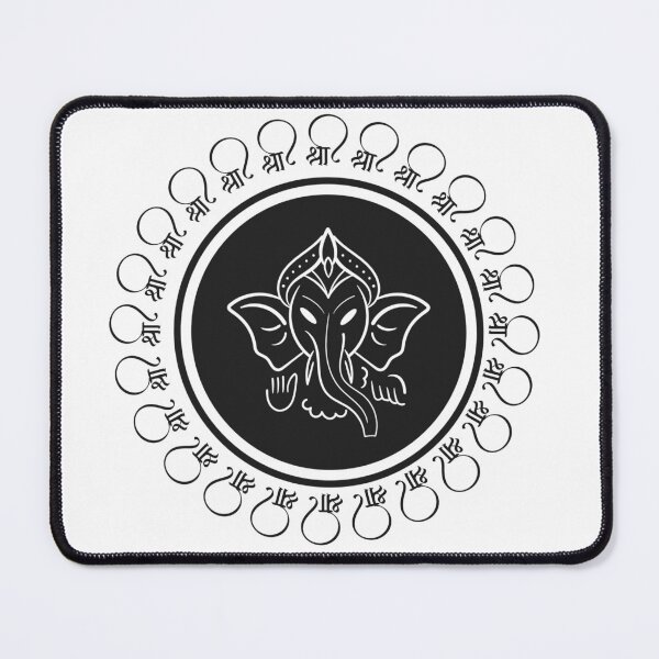Item preview, Hindu God 'Ganesh' Illustration with Letter 'Shree' designed and sold by deepakrode7.