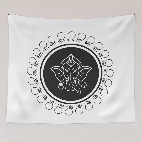 Item preview, Hindu God 'Ganesh' Illustration with Letter 'Shree'  designed and sold by deepakrode7.