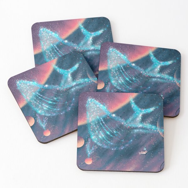 Item preview, Space ocean with a whale and an astronaut  designed and sold by snowlco.
