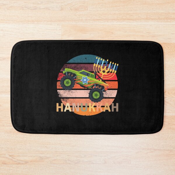 Item preview, Hanukkah Monster Truck Dreidel Menorah - Retro Vintage Sun designed and sold by YoungESC.