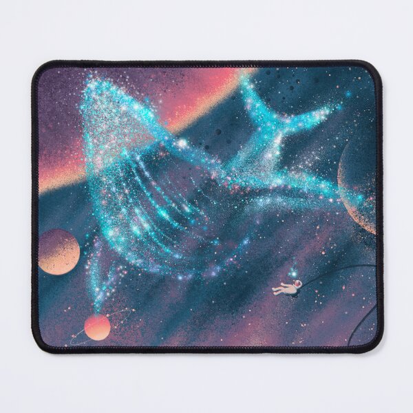 Item preview, Space ocean with a whale and an astronaut designed and sold by snowlco.