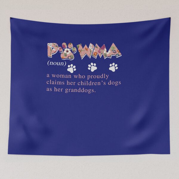 Item preview, Floral Art Pawma Noun Definition Mama Grandma Dog Lovers Gift designed and sold by Simeon	 Dorelus.