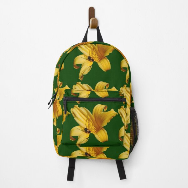 Item preview, Maine bee feeding from lily (greenbackground) designed and sold by PowerfulPhotos.