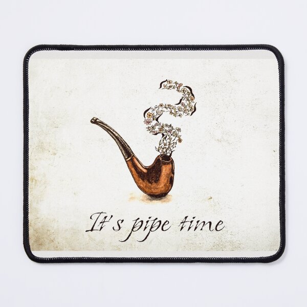 Item preview, It's pipe time vintage art print, smokers vintage sign designed and sold by RoseMaryWP.