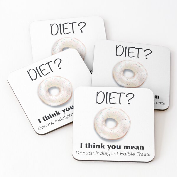 Item preview, "¿Dieta? Creo que te refieres a las donas ”Cita con dona de vainilla designed and sold by TeaLimeTwo.