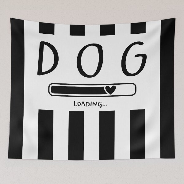 Item preview, Black and white vertical striped top, Dog Loading designed and sold by MokonoKokoro.