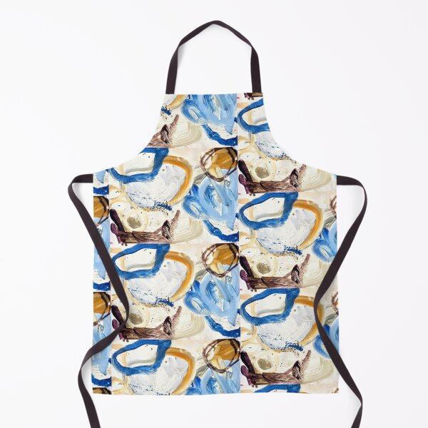 Item preview, Neutral blue and brown contemporary painting  designed and sold by Grey Robinson.