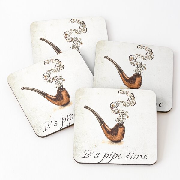 Item preview, It's pipe time vintage art print, smokers vintage sign  designed and sold by RoseMaryWP.