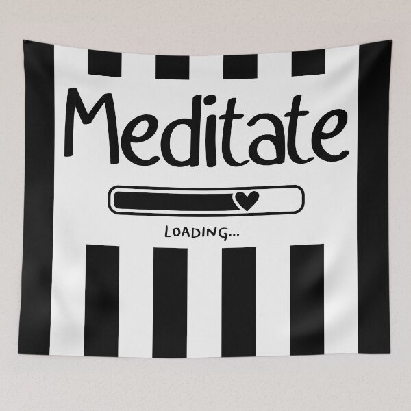 Item preview, Black and white vertical striped top, Meditate Loading designed and sold by MokonoKokoro.